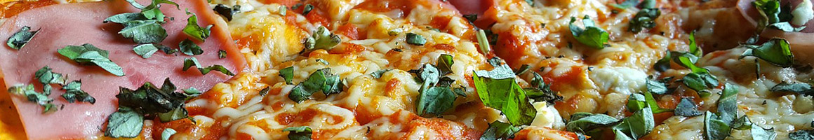 Eating Italian Pizza at Napoli New York Pizza Italian Kitchen & Catering restaurant in Sandy Springs, GA.